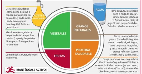 Plato para comer saludable