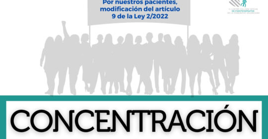 Concentración por la Ley 2/2022 en defensa de la fisioterapia